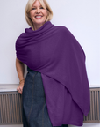Cashmere Violet Wrap - Cara Cashmere