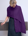 Cashmere Violet Wrap - Cara Cashmere