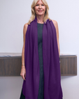 Cashmere Violet Wrap - Cara Cashmere