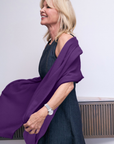 Cashmere Violet Wrap - Cara Cashmere