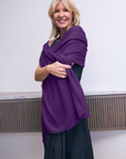 Cashmere Violet Wrap - Cara Cashmere