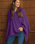 Cashmere Violet Poncho