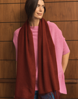 Cashmere Wine Red Lara Scarf