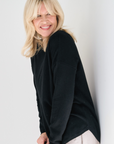 Cashmere Black Crew Jumper