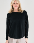 Cashmere Black Crew Jumper