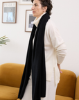 Cashmere Black Wrap - Cara Cashmere