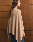 Cashmere Camel Melange Poncho Cara Cashmere
