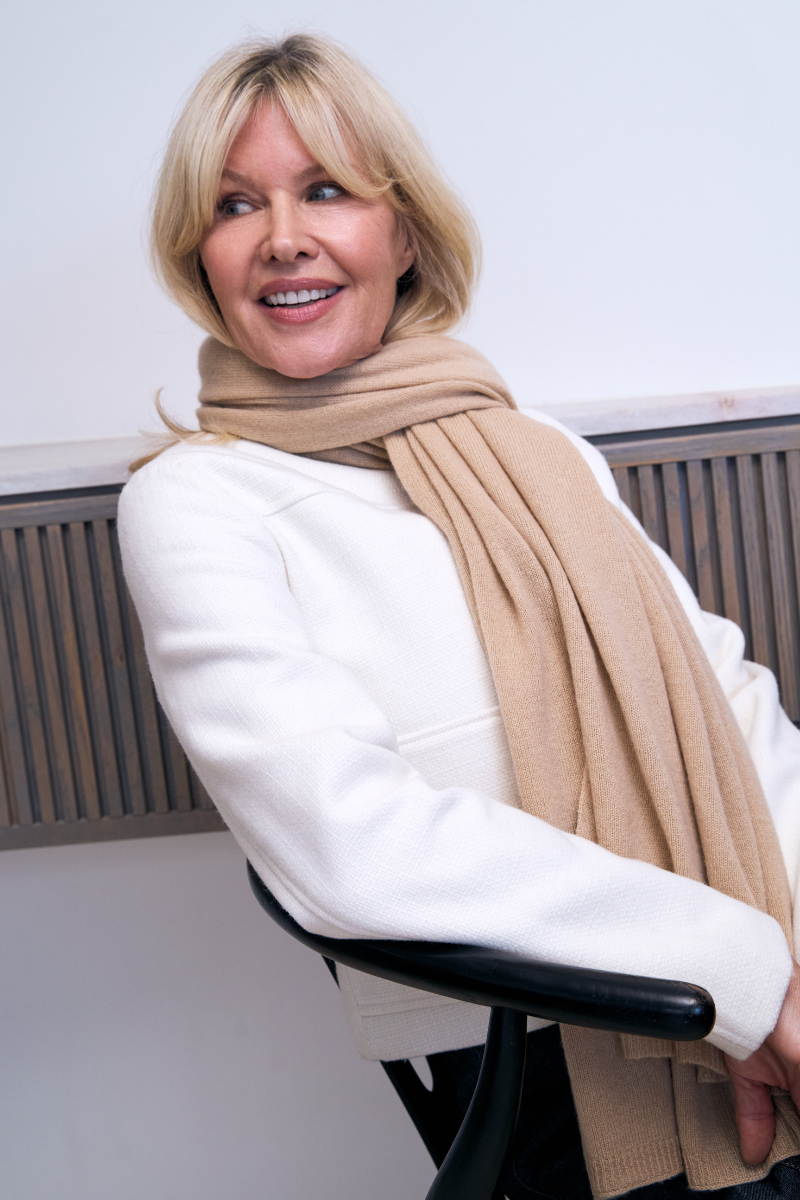 Cashmere Caramel Wrap - Cara Cashmere