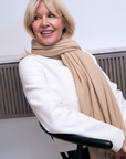 Cashmere Caramel Wrap - Cara Cashmere