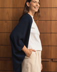 Cashmere Dark Navy Shrug - Cara Cashmere