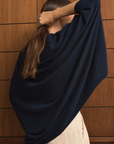 Cashmere Dark Navy Shrug - Cara Cashmere