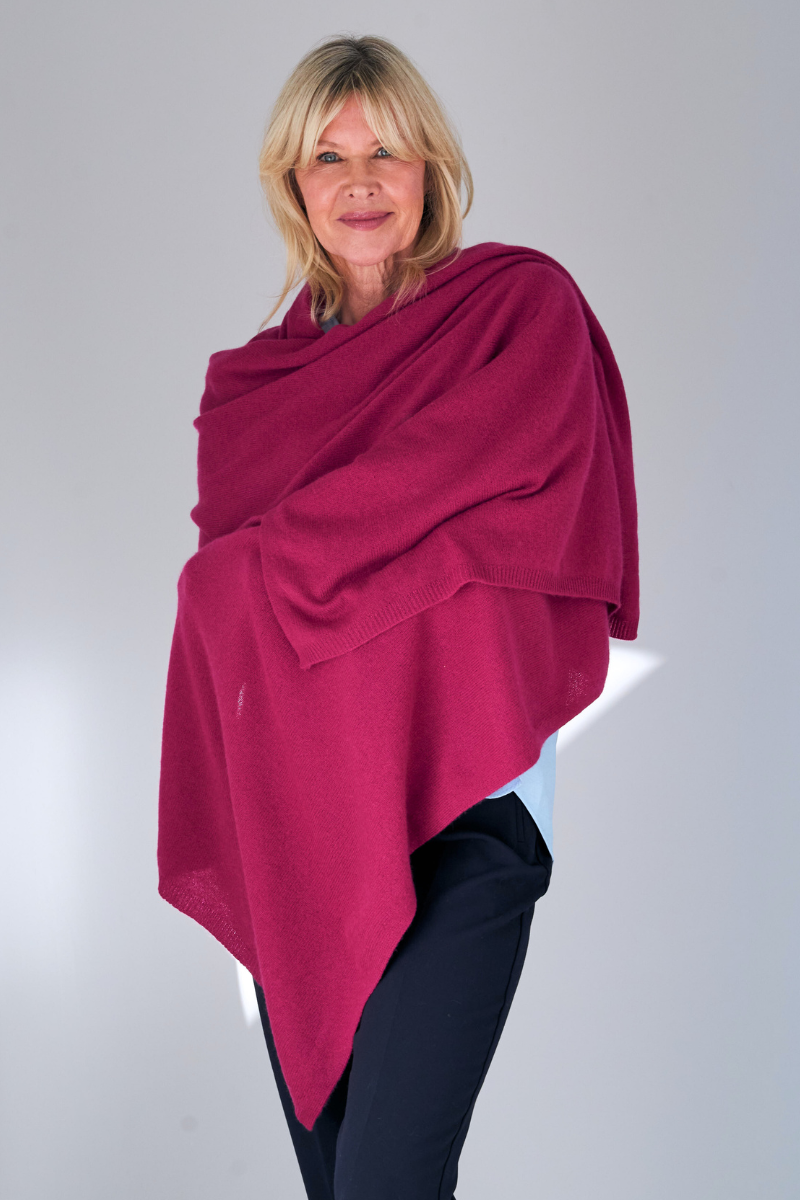 Cashmere Mulberry Wrap - Cara Cashmere