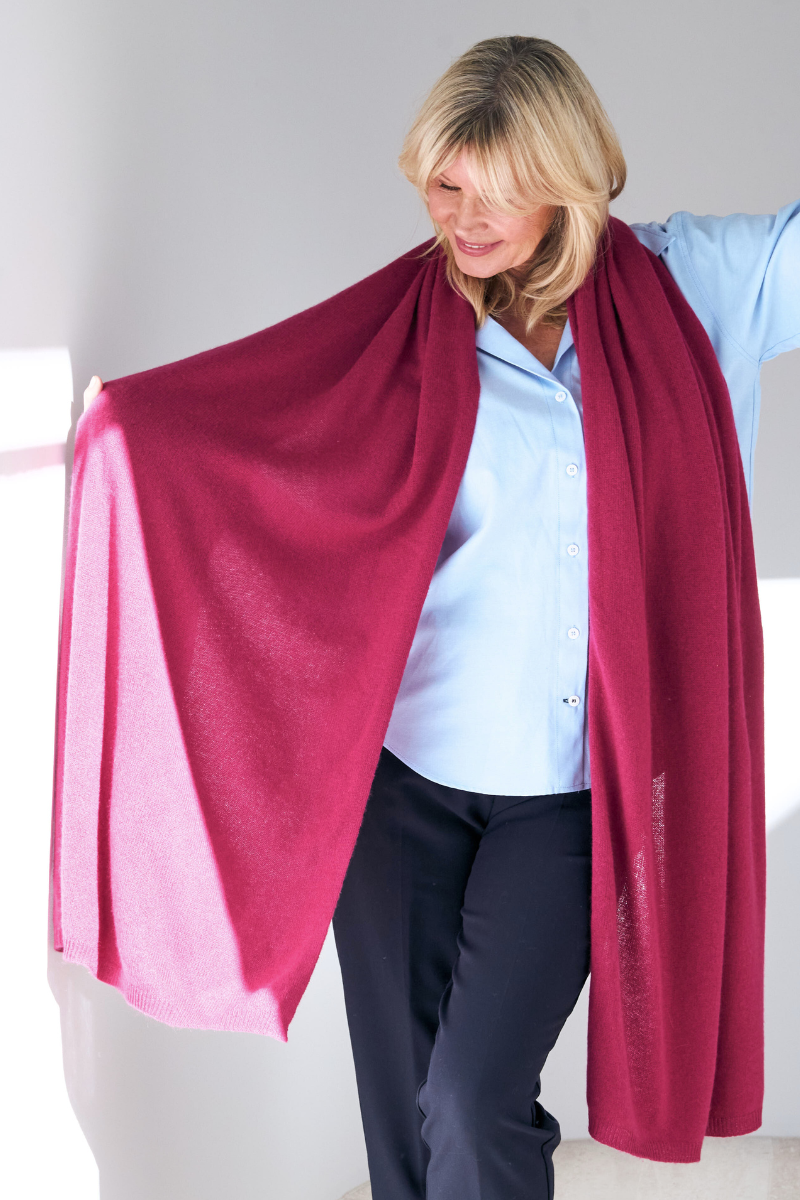 Cashmere Mulberry Wrap - Cara Cashmere