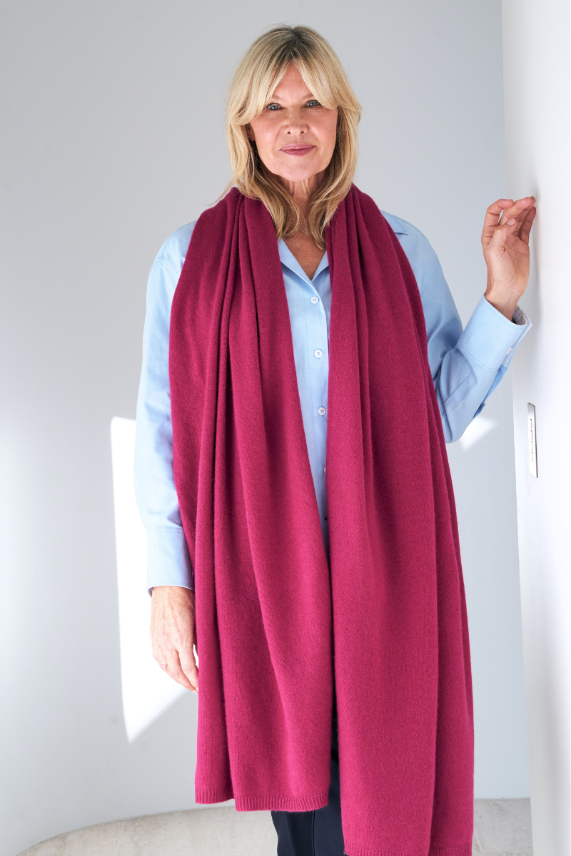 Cashmere Mulberry Wrap - Cara Cashmere