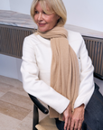Cashmere Caramel Wrap - Cara Cashmere