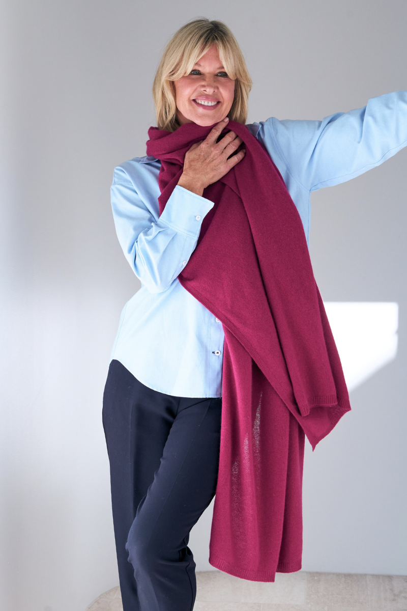 Cashmere Mulberry Wrap - Cara Cashmere