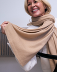 Cashmere Caramel Wrap - Cara Cashmere