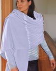 Cashmere Pale Lilac Knit Wrap - Cara Cashmere