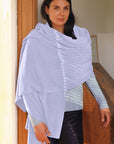 Cashmere Pale Lilac Knit Wrap - Cara Cashmere