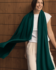 Cashmere Rich Green Wrap