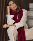 Cashmere Ruby Red Wrap