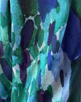 Cashmere Silk African Violet Painterly Print Scarf