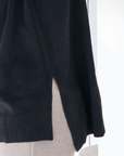 Merino Cashmere Black Harmony Cowl Knit