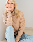 Merino Cashmere Camel Melange Harmony Knit