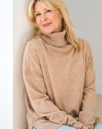 Merino Cashmere Camel Melange Harmony Knit