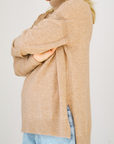Merino Cashmere Camel Melange Harmony Knit