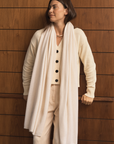 Ivory Cashmere Wrap - Cara Cashmere