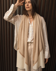 Cashmere Cream and Gold Graphic Geometric Intasia City Wrap