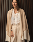 Cashmere Cream and Gold Graphic Geometric Intasia City Wrap
