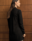 Silk Cashmere Black Longline Cardigan Cara Cashmere
