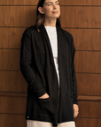 Silk Cashmere Black Longline Cardigan Cara Cashmere