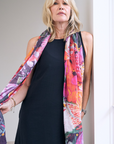 Silk Cashmere "Looking Forward, Looking Back" Scarf