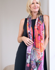 Silk Cashmere "Looking Forward, Looking Back" Scarf
