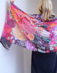Silk Cashmere "Looking Forward, Looking Back" Scarf