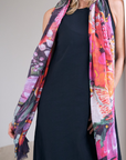 Silk Cashmere "Looking Forward, Looking Back" Scarf