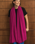 Cashmere Magenta Rose Wrap