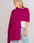 Cashmere Magenta Rose Wrap