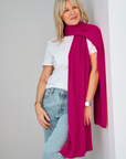 Cashmere Magenta Rose Wrap