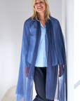 Navy Cashmere Aura Scarf