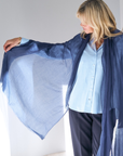 Navy Cashmere Aura Scarf