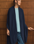 Cashmere Deep Navy Wrap - Cara Cashmere