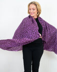 Leopard Cashmere Scarf - Passion - Cara Cashmere