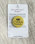 Protea Reversible Scarf Magnet Brooch - Cara Cashmere