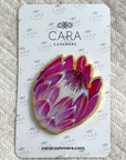 Protea Reversible Scarf Magnet Brooch - Cara Cashmere