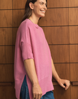Cashmere Rose Pink Oversized Tee