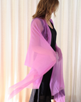 Cashmere Rosebud Pink Aura Scarf